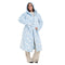 Snuggs Blanket Robe Light Blue Snowflakes